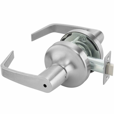 YALE COMMERCIAL Privacy Augusta Lever Grade 1 Cylindrical Lock with 693 Latch and 497-114 Strike US26D 626 AU4702LN626